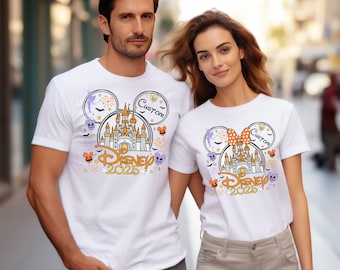 Custom Disney Halloween Party Matching Shirts, Disney Family Halloween Tshirt, Disney Family Matching Halloween Tee, Disney Couple Halloween