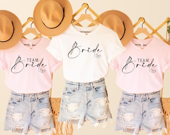 Team Bride Shirts, Bride Shirt, Bride Squad T-Shirts, Hen Party TShirts, Bachelorette Party TShirts, Bridal Party Shirts, Wedding Party Gift