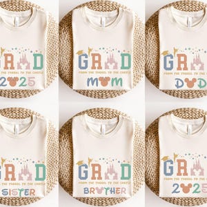 Disney Grad 2025 Shirt, Graduation Castle Family Trip Shirt, Magic Kingdom Graduate Trip Shirt, Class of 2025 Shirt, Mickey Grad Shirt