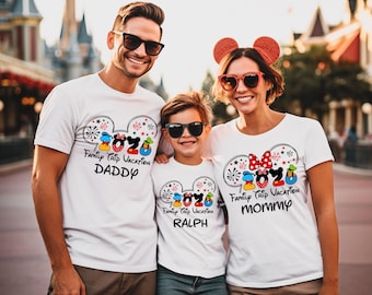 Personalized Disney Trip 2026 Sweatshirt, Matching Family Disney Sweatshirt, Personalized Disney Family Vacation Shirt, Disney Trip Tee