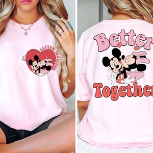 Disney Liebhaber Micky und Minnie Shirt, Benutzerdefinierte Liebhaber Shirt, Valentinstag Shirt, Disney Paar Shirt, Disney Matching Shirt, Valentinstag Shirt