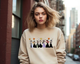 Disney-prinses Halloween-sweatshirts, Disney-prinses-shirts, Disney-kindercadeau, Disney-halloweenballonshirts, shirt Halloween-prinses