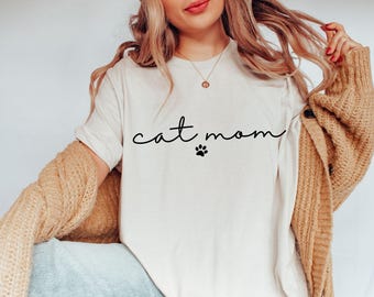 Cat Mom Shirt, Cat Mom Kamala T-Shirt, Mothers Day T-Shirt, New Cat Mom Gift, Gift For Mothers Day, Proud Kitty Mama Shirt, Kitty Mom Shirt