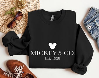 Mickey & Co Shirt, Mickey und Co. Est. 1928 Shirt, Unisex Shirt,Rundhals Shirt, Disney Shirt, Disney Trip Shirt, Disneyland Shirt,Mickey Shirt