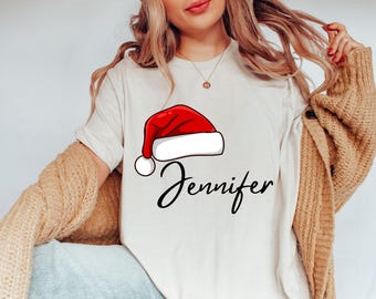 Camisetas navideñas familiares a juego, camiseta navideña familiar, camisetas navideñas a juego, camiseta navideña personalizada, camiseta navideña familiar con nombre personalizado