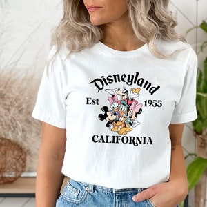 Retro Disneyland California Shirt, Disneyland Est 1955 Shirt, Disney Vacation Shirt,Mickey And Friends Shirt,Retro Walt Disney Shirt, Disney