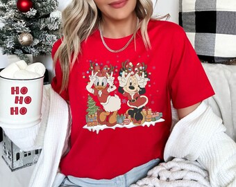 Minnie Daisy Weihnachtsshirt, Vintage Weihnachtsshirt, Retro Disney Weihnachtsshirt, Minnie Daisy Weihnachtssweatshirt, Weihnachtsgeschenk
