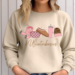 Moletom de inverno, camiseta de inverno feliz, camiseta de inverno, camiseta de árvore de Natal, camiseta de Natal, presente de aniversário para mulheres, camiseta de inverno engraçada e moderna