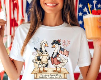 Founding Goose Club Shirt, 250th Anniversary Shirt, Funny Patriotic History Sweatshirt, Independence Day Shirt, USA Humor Shirt