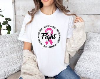 Cancer Fighter Shirt, Cancer Warrior TShirt, Cancer Awareness Tee, Cancer Support Tee, Fighting Cancer T Shirt, Going Through Chemo, Gifts