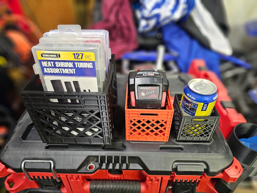 Milwaukee Packout Mini Crate Lid Attachment, Storage, Cup Holder