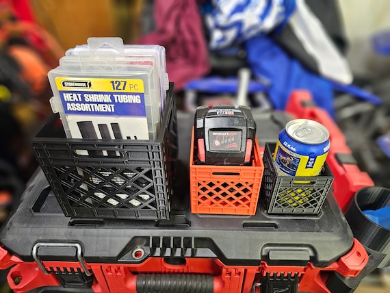 Milwaukee Packout Mini Crate Lid Attachment, Storage, Cup Holder