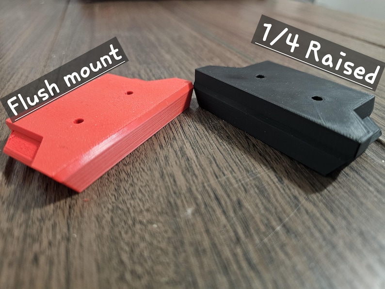 Milwaukee Packout Feet flush mount and 1/4in raised version 4pk image 2