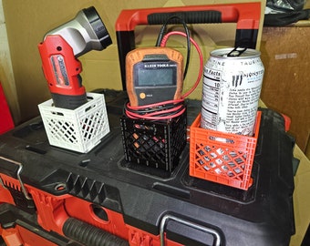 Milwaukee packout Mini crate Lid Attachment for Storage, cup holder, organization, gift. THE ORIGINAL