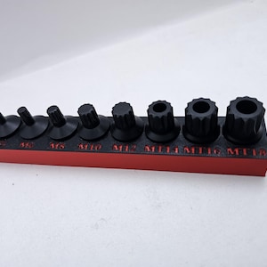 Icon tools Triple square socket organizer 3/8 for Harbor freight Icon