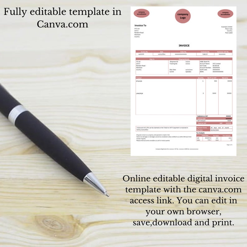 Invoice Template, Import Business Invoice, Small Business Template ...