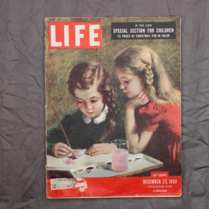 Life Magazine December 25, 195o Christmas fun for Children 10 1/2 x 14