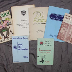 Seven Vintage Instructional Booklets - 1940&#39;s, 1950&#39;s, and 1960&#39;s