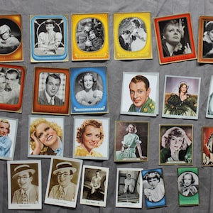 Lot of 24 Hollywood Cigarette Cards - Caid Bunte Filmbilder, Kunstler im Film, Haus Bergman, Ramses