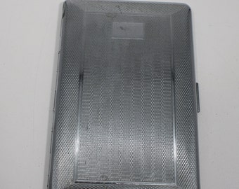 Silver-Tone Cigarette Case - Probably 1950's - No Markings