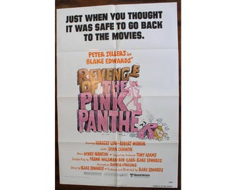 Vintage 1978 Revenge of the Pink Panther Original Movie Poster Peter Sellers
