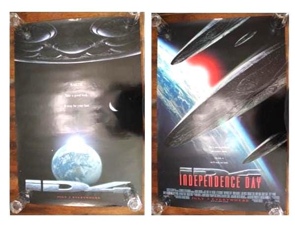 希少】90s ID4 INDEPENDENCE DAY 映画 刺繍スウェット 希少】90s ID4