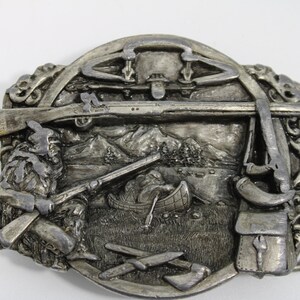 Vintage Bronze Mountain Man Belt Buckle