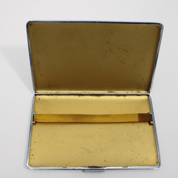 Silver-Tone Cigarette Case - Probably 1950's - No… - image 9