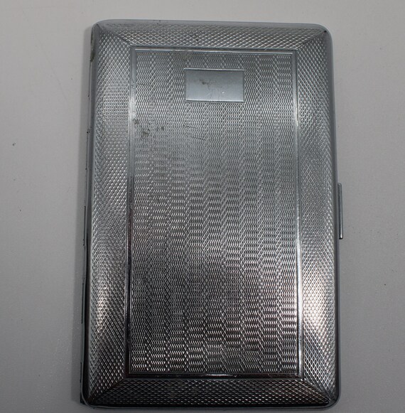 Silver-Tone Cigarette Case - Probably 1950's - No… - image 6