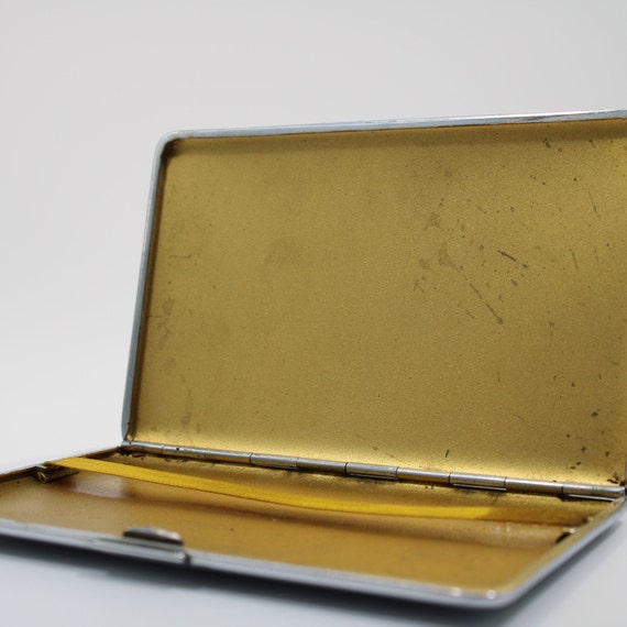 Silver-Tone Cigarette Case - Probably 1950's - No… - image 10