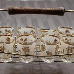 ヴィンテージ ミッドセンチュリー モダン ドリンクグラスキャリア Mid Century Glassware Caddy - Etsy