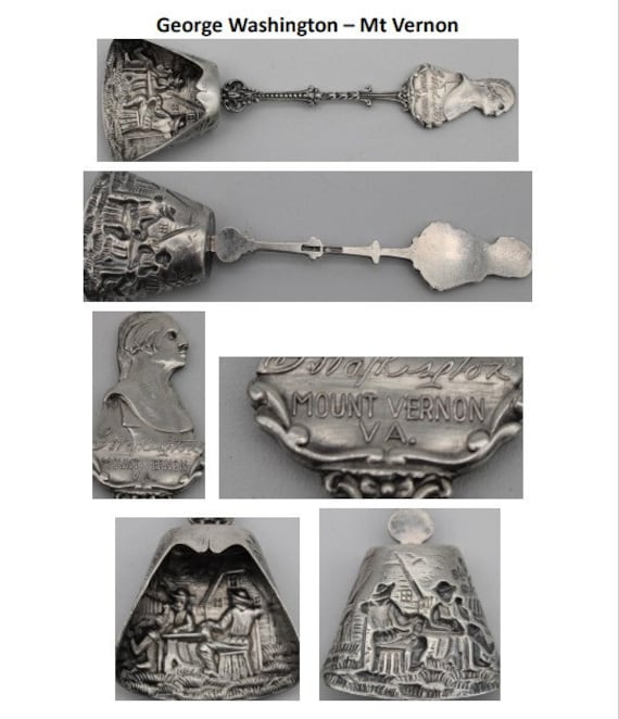 Set 21 - Souvenir Silver Spoons (silver Plate) - Washington, Class