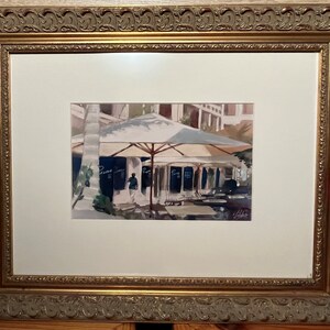 Mitch Gibbs - Framed and Matted Print with non-glare glass. Title is unknown for this print