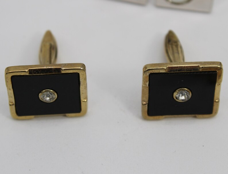 Group of Men's Vintage Cufflinks, and Vintage Tie Tacks, Vintage Tie