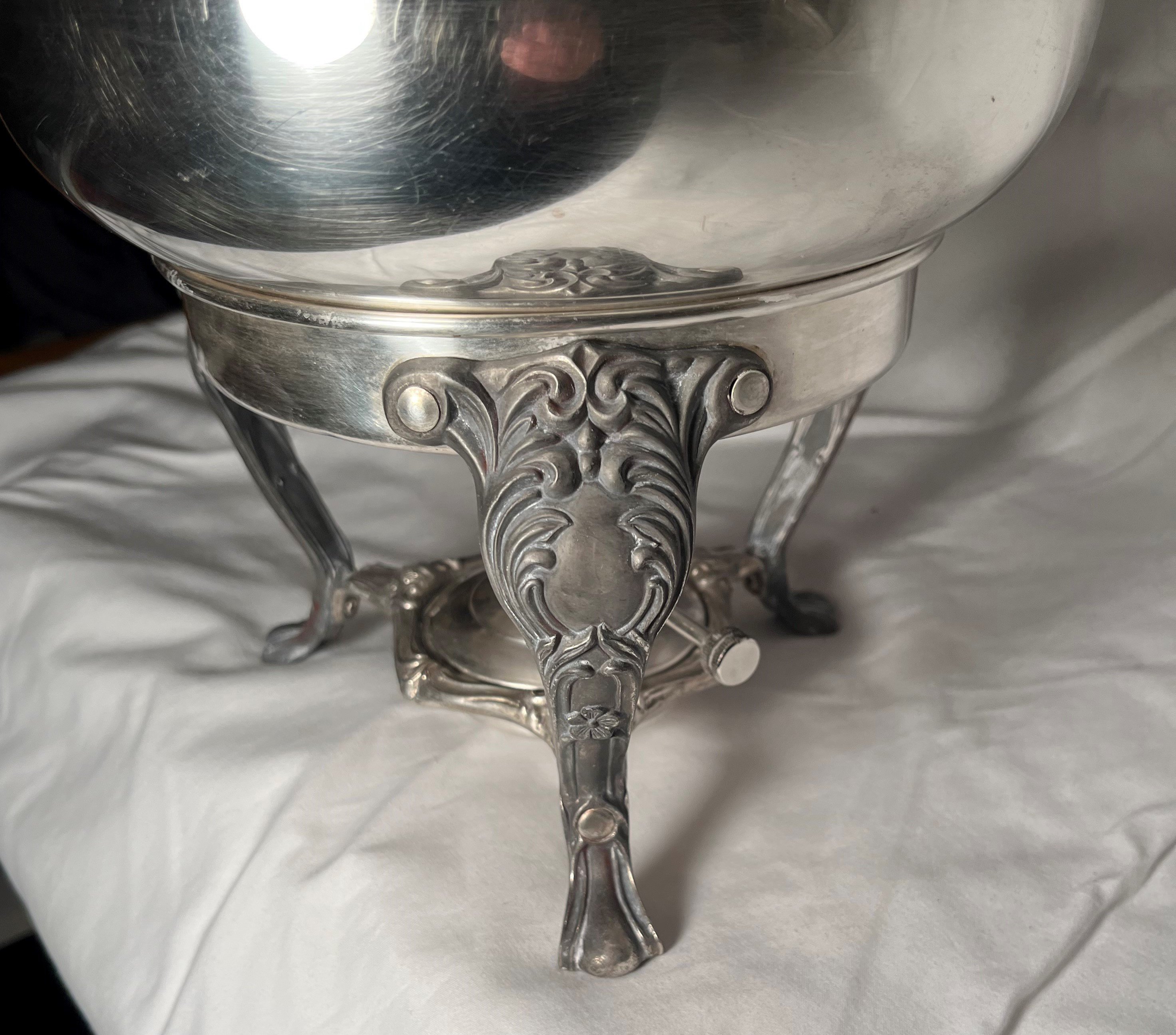 Vintage Sheridan Silver Plate Chafing Dish - 1940's or 1950's