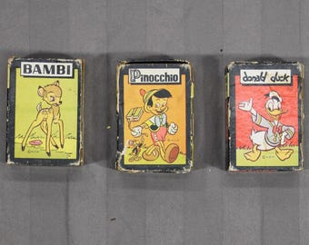 Vintage 1940s Mickey Mouse Library of Games Book Set of Card Vintage 1940s Mickey Mouse Library of Games Book Set of Card