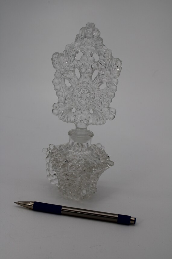 Art Deco Hobnail Pattern Perfume Bottle. (Empty) C