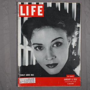 Life Magazine January 8, 1951 Starlet Janice Rule - Etsy