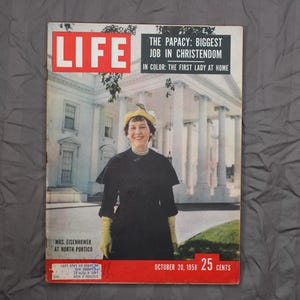 Life Magazine October 20, 1958 The Papacy: Biggest Job in Christendom 10 1/2 x 14