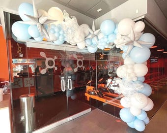 Holiday Party Arch Kit | Winter Onederland Balloon Arch | Winter Wonderland Balloon Garland | Snowflake Balloon | Christmas Party