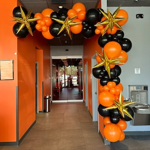 Black and Orange Arch Kit |  Balloon Arch |  Balloon Garland | Corporate Balloon | Birthday Party