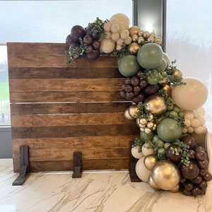 Boho Eucalyptus Balloon Arch Kit | Woodland Balloon Arch | Baby Shower Balloon Garland | Bridal Shower Decor | Bear Theme Baby Shower