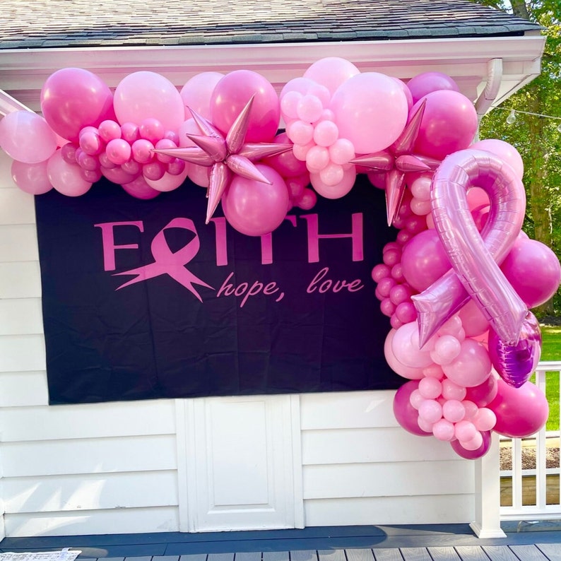 Breast Cancer Balloon Arch Kit | Fall Balloon Arch | Seasonal Balloon ...