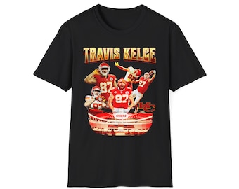 Camiseta de fútbol estilo bootleg vintage de los años 90 de Travis Kelce / Camiseta gráfica de Travis Kelce / Camiseta de fútbol retro