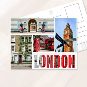 London Postkarte, Reisepostkarte, London Reisekunst, London Wahrzeichen, Big Ben Postkarte, London England Fotografie, London Souvenir