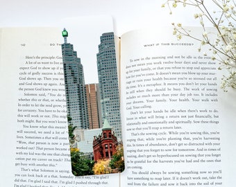 Toronto bookmark, Laminated Toronto bookmark, Travel themed bookish gift, Toronto Ontario souvenir, Toronto book lover gift