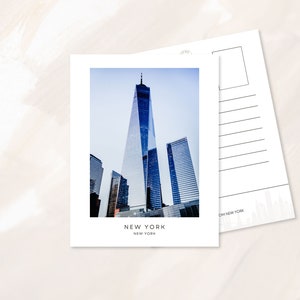 New York postcard, Travel postcards, New York travel art, Brooklyn Bridge, Statue of liberty photography, NYC landmarks souvenir gift