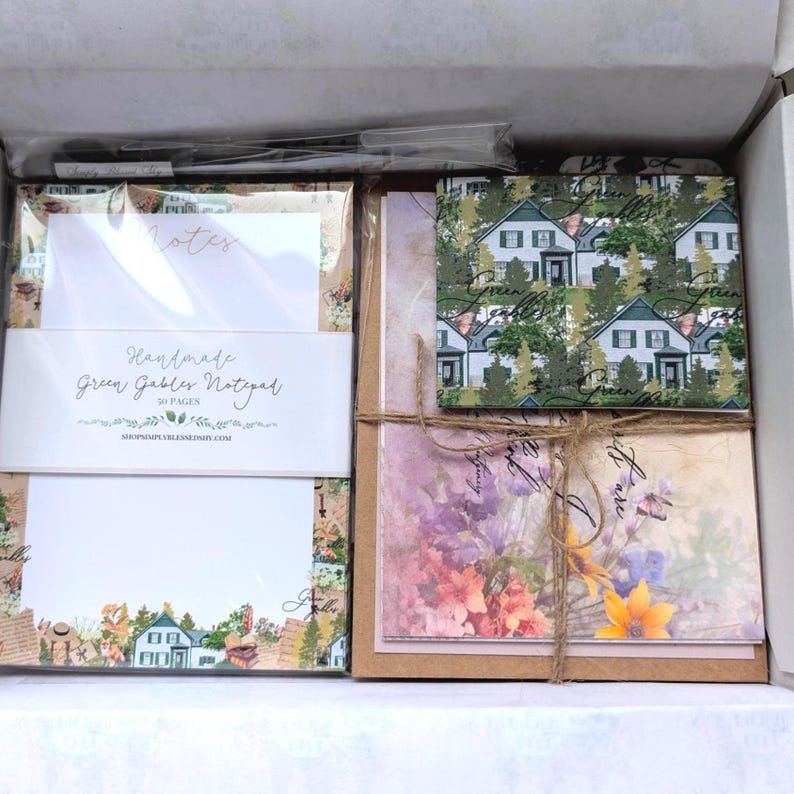 Anne of Green Gables gift set for book lovers, cozy literary stationery box inspired by L.M. Montgomery image 10