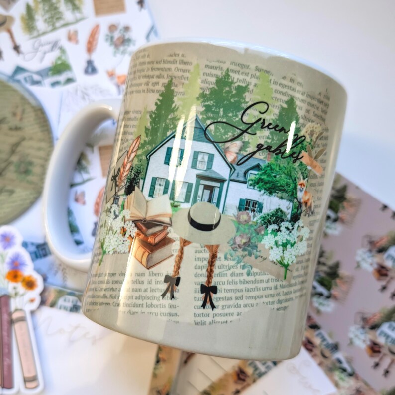 Anne of Green Gables gift set for book lovers, cozy literary stationery box inspired by L.M. Montgomery image 5