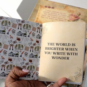 Anne of Green Gables gift set for book lovers, cozy literary stationery box inspired by L.M. Montgomery image 6